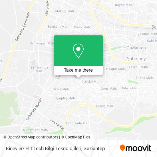 Binevler- Elit Tech Bilgi Teknolojileri map