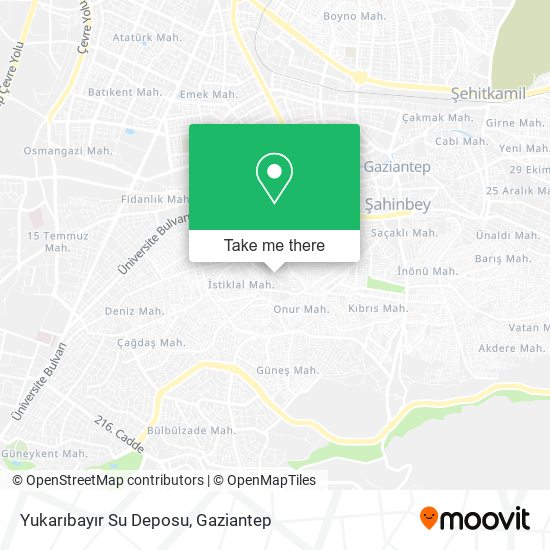 Yukarıbayır Su Deposu map