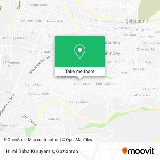 Hilmi Baba Kuruyemis map