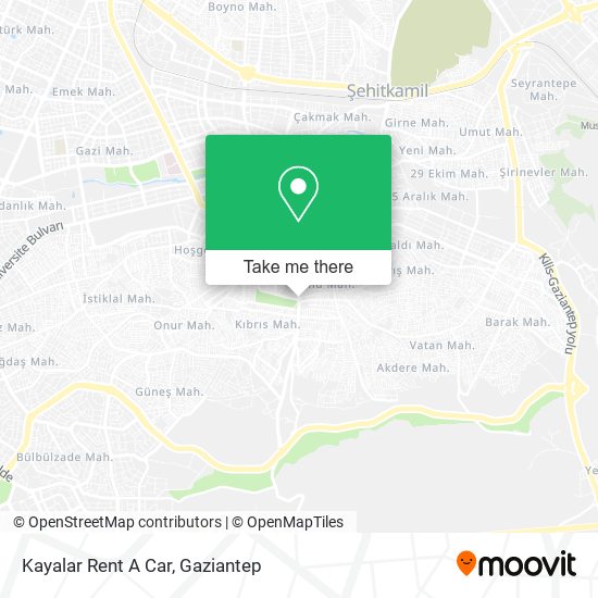 Kayalar Rent A Car map