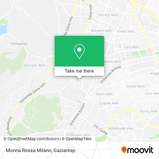 Monna Rossa Milano map