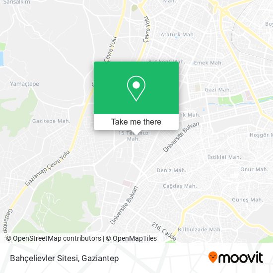 Bahçelievler Sitesi map