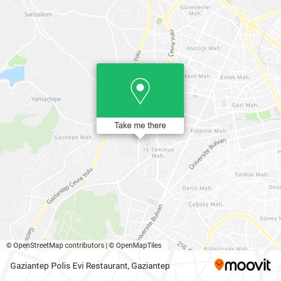 Gaziantep Polis Evi Restaurant map