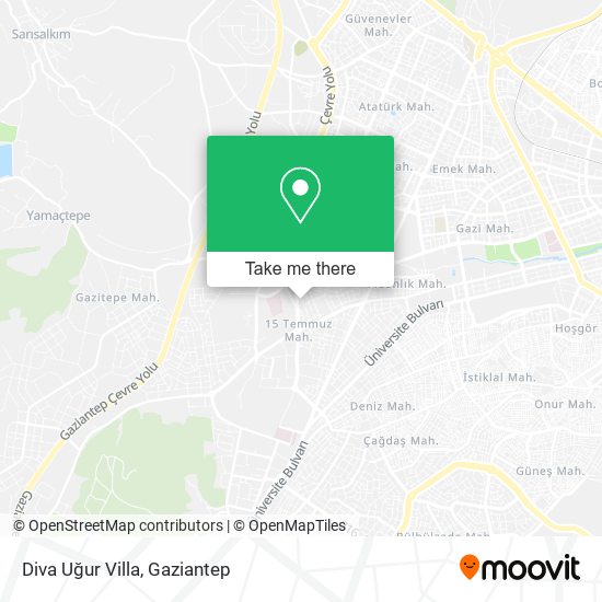 Diva Uğur Villa map
