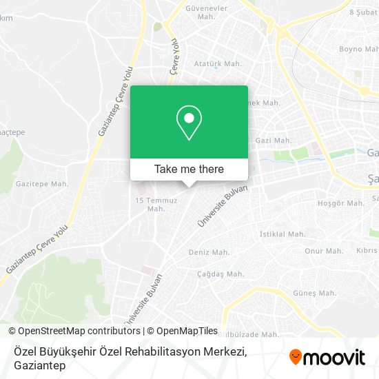 Özel Büyükşehir Özel Rehabilitasyon Merkezi map