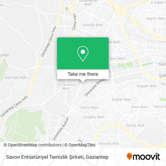 Savon Entüstüriyel Temizlik Şirketi map