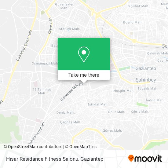 Hisar Residance Fitness Salonu map