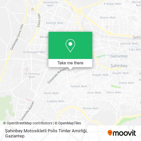 Şahinbey Motosikletli Polis Timler Amirliği map
