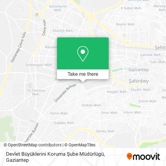 Devlet Büyüklerini Koruma Şube Müdürlügü map