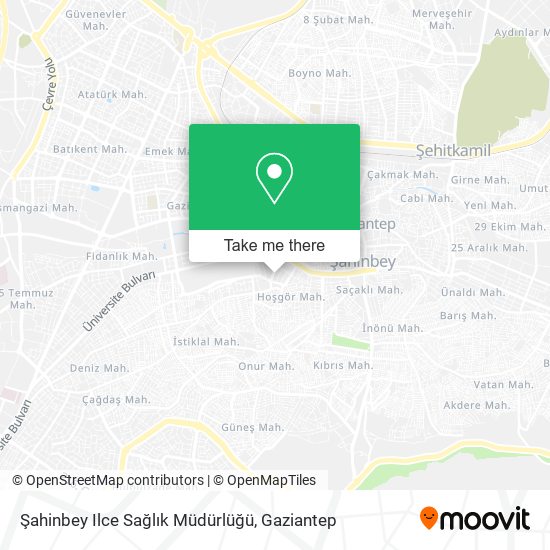 Şahinbey Ilce Sağlık Müdürlüğü map