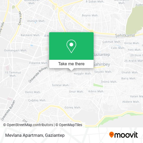 Mevlana Apartmanı map