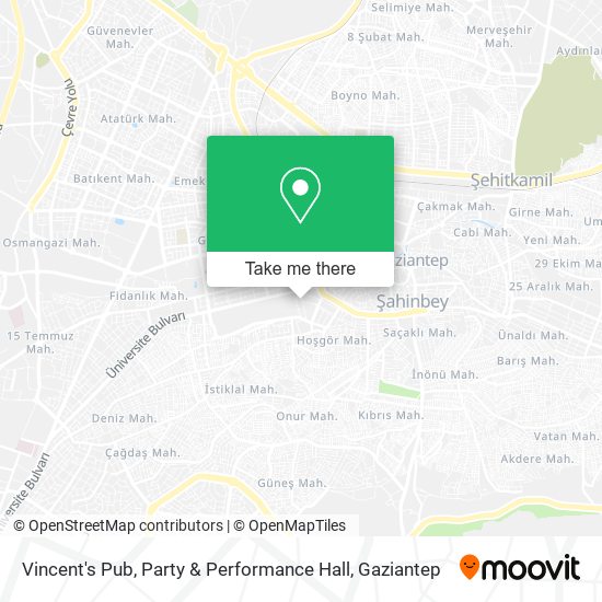 Vincent's Pub, Party & Performance Hall map