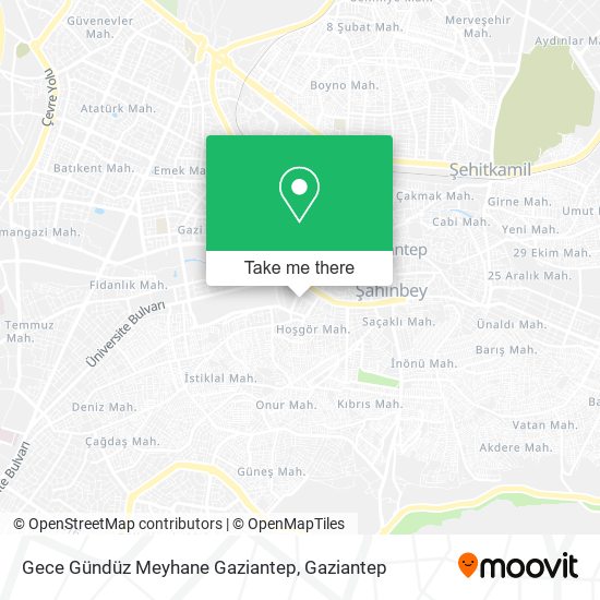 Gece Gündüz Meyhane Gaziantep map