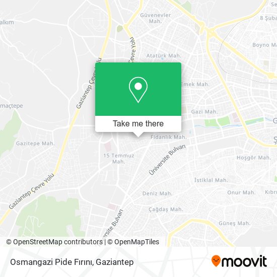 Osmangazi Pide Fırını map