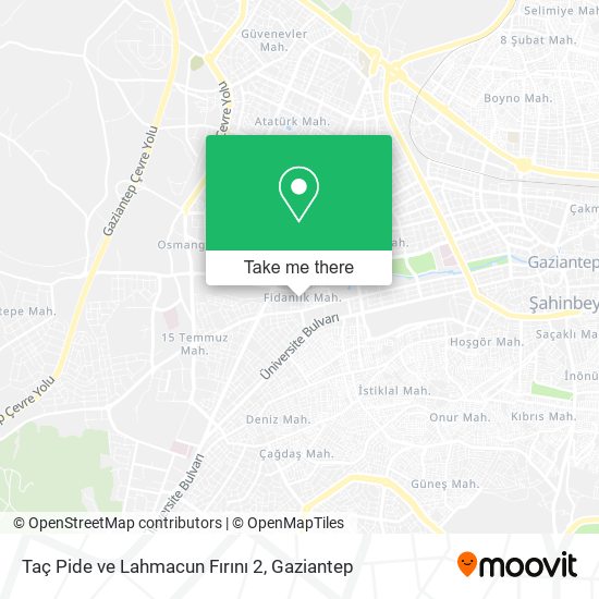 Taç Pide ve Lahmacun Fırını 2 map