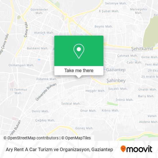 Ary Rent A Car Turizm ve Organizasyon map