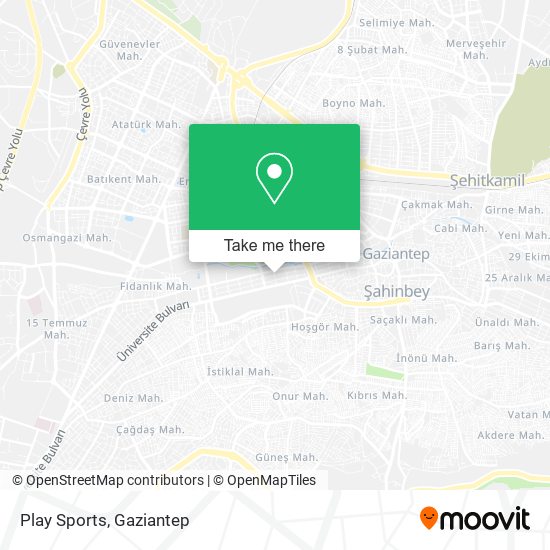 Play Sports map