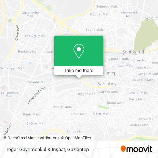 Tegar Gayrimenkul & İnşaat map