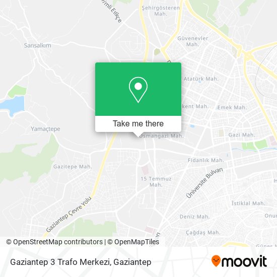 Gaziantep 3 Trafo Merkezi map