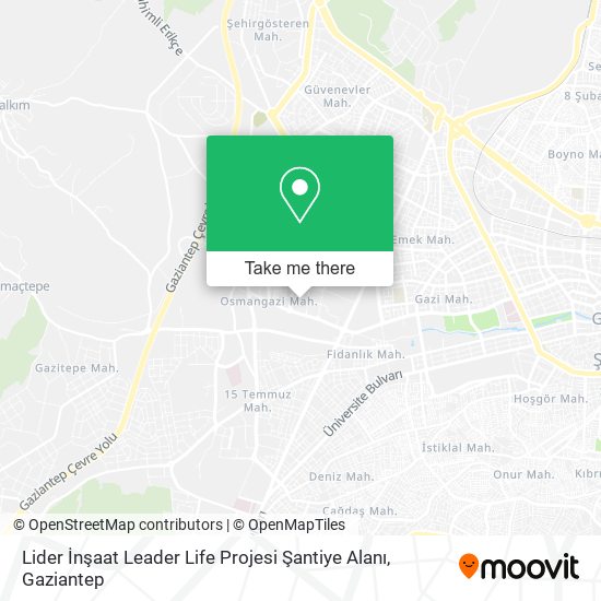 Lider İnşaat Leader Life Projesi Şantiye Alanı map