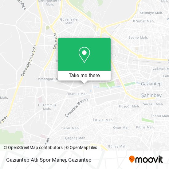 Gaziantep Atlı Spor Manej map