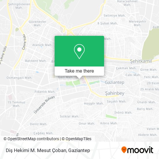 Diş Hekimi M. Mesut Çoban map
