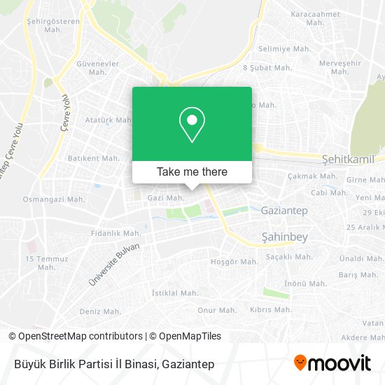 Büyük Birlik Partisi İl Binasi map