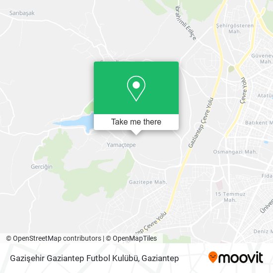Gazişehir Gaziantep Futbol Kulübü map