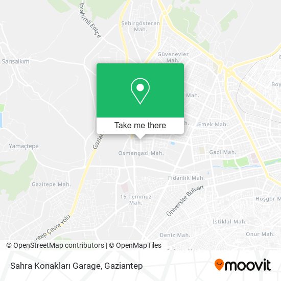 Sahra Konakları Garage map