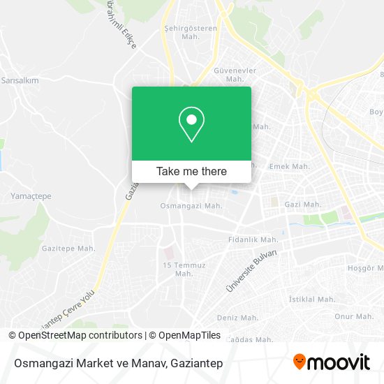 Osmangazi Market ve Manav map