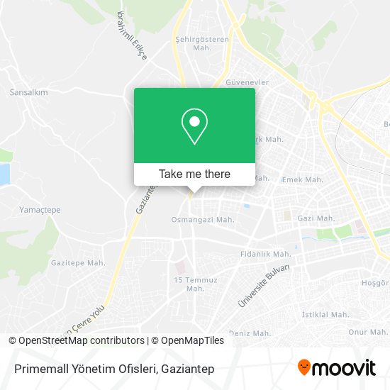 Primemall Yönetim Ofisleri map