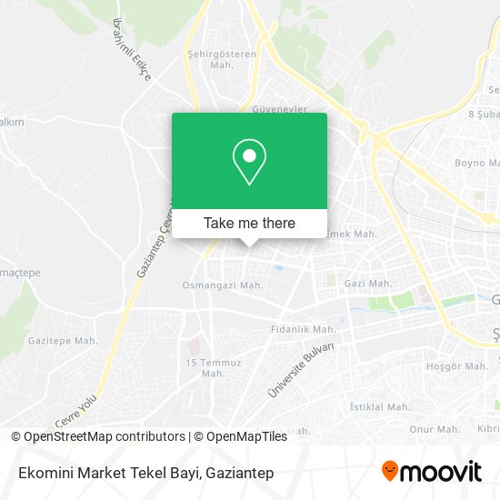 Ekomini Market Tekel Bayi map