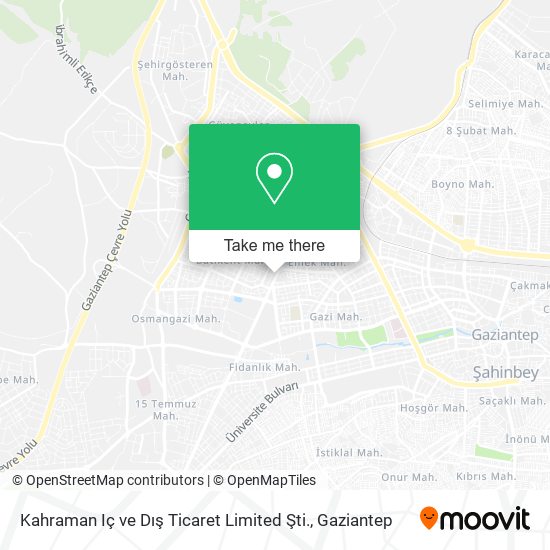 Kahraman Iç ve Dış Ticaret Limited Şti. map