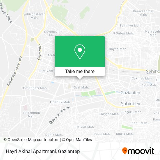 Hayri Akinal Apartmani map