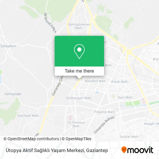 Ütopya Aktif Sağlıklı Yaşam Merkezi map