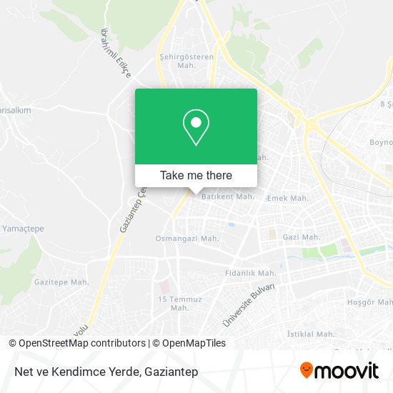 Net ve Kendimce Yerde map