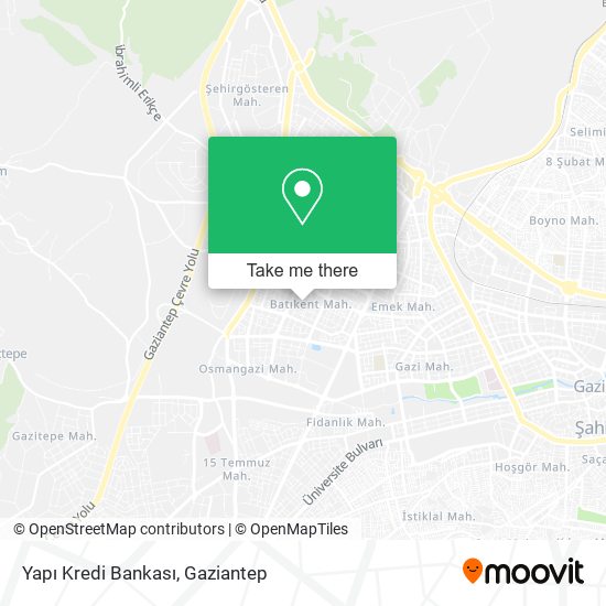 Yapı Kredi Bankası map