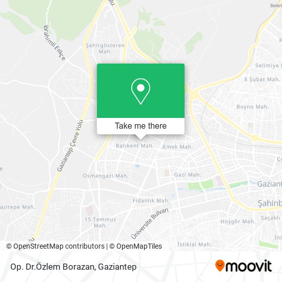 Op. Dr.Özlem Borazan map