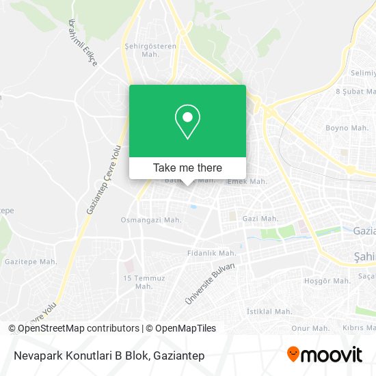 Nevapark Konutlari B Blok map