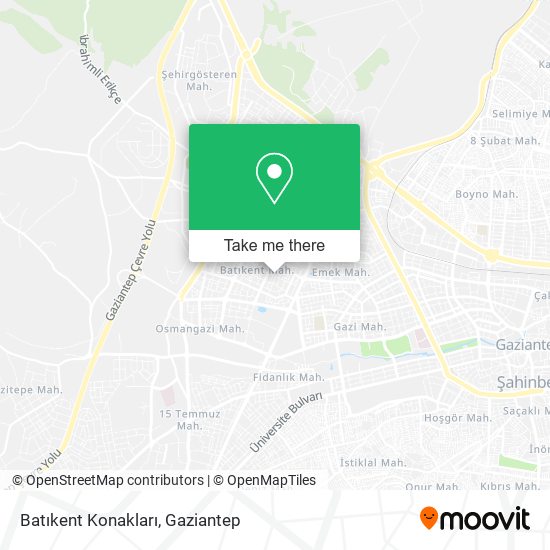 Batıkent Konakları map