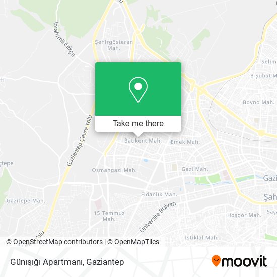 Günışığı Apartmanı map