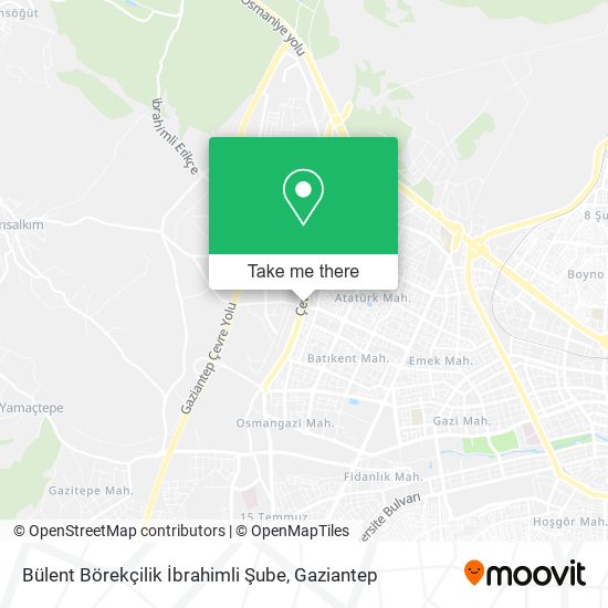 Bülent Börekçilik İbrahimli Şube map