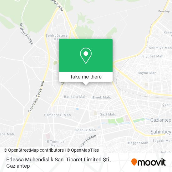 Edessa Mühendislik San. Ticaret Limited Şti. map