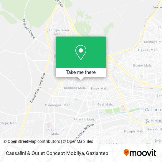 Cassalini & Outlet Concept Mobilya map