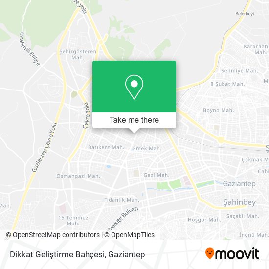 Dikkat Geliştirme Bahçesi map