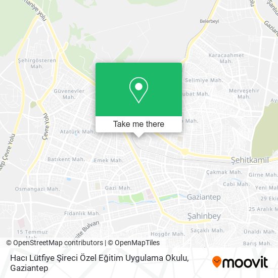 Hacı Lütfiye Şireci Özel Eğitim Uygulama Okulu map