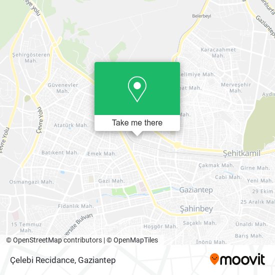 Çelebi Recidance map