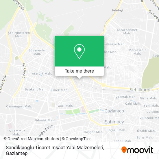 Sandıkçıoğlu Ticaret Inşaat Yapi Malzemeleri map