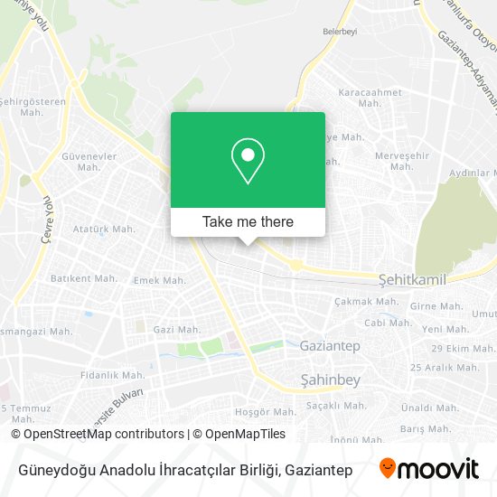 Güneydoğu Anadolu İhracatçılar Birliği map