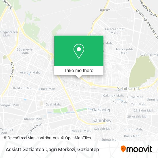 Assistt Gaziantep Çağrı Merkezi map